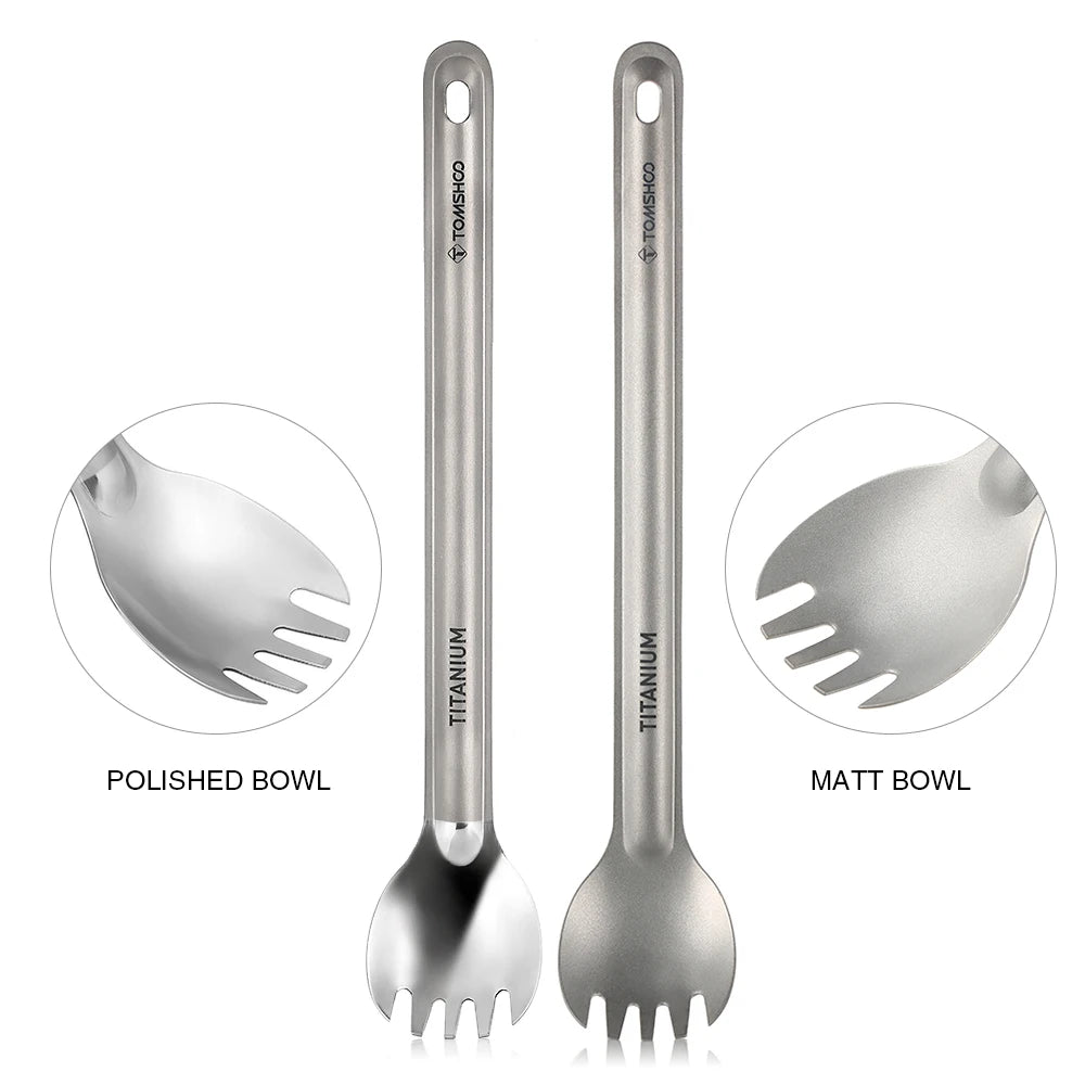 Tomshoo Titanium Long Handle Spoon