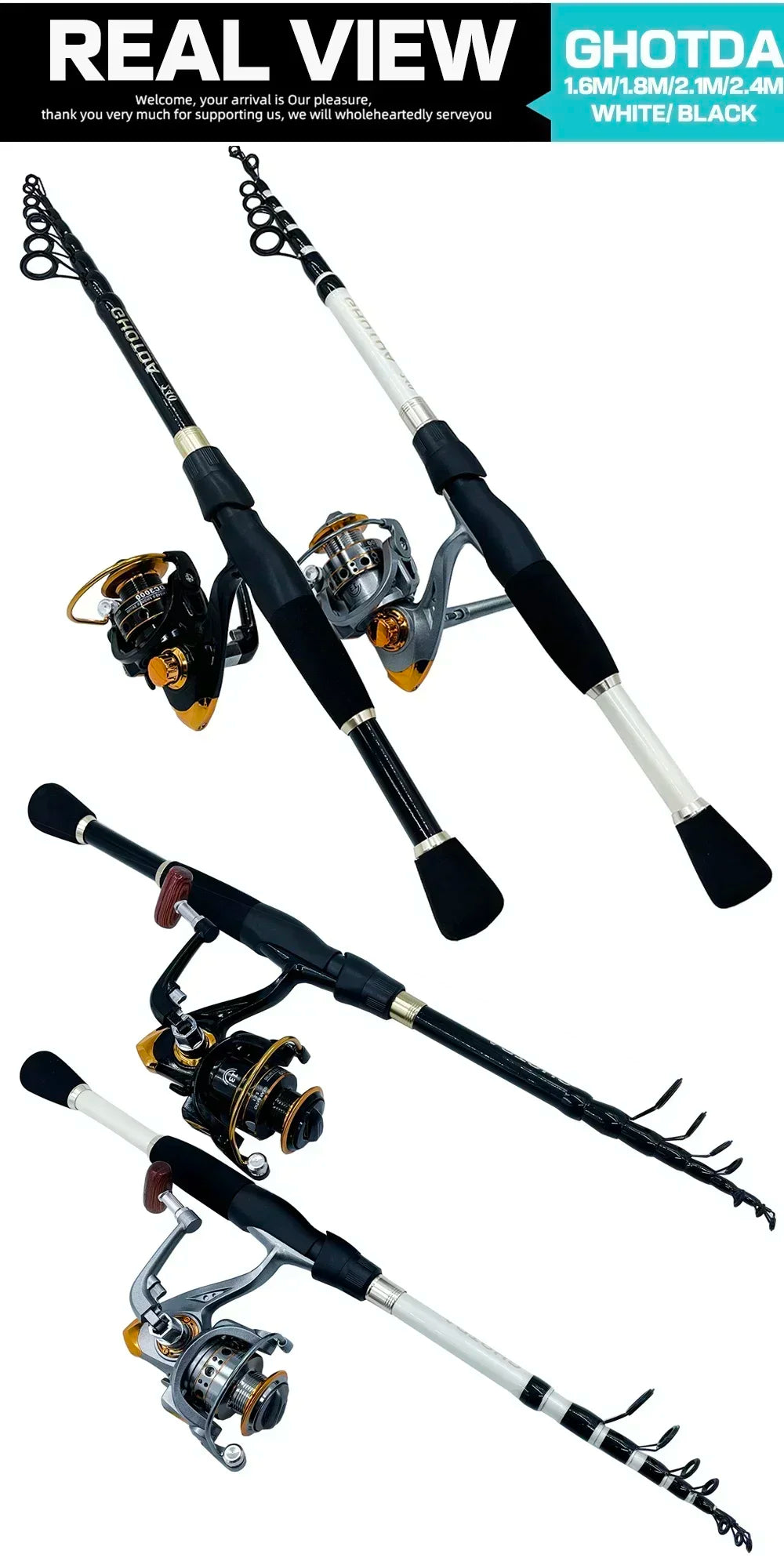 Fishing Rod and Reel Combo Baitcasting