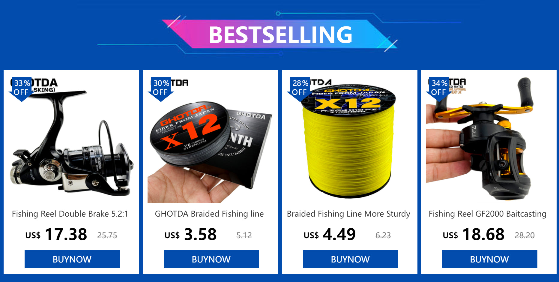 Fishing Rod Reel Combo Set