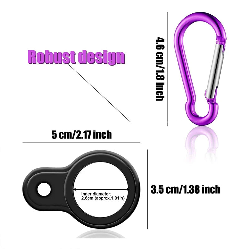 Aluminum Sports Kettle Buckle Water Bottle Carabiner