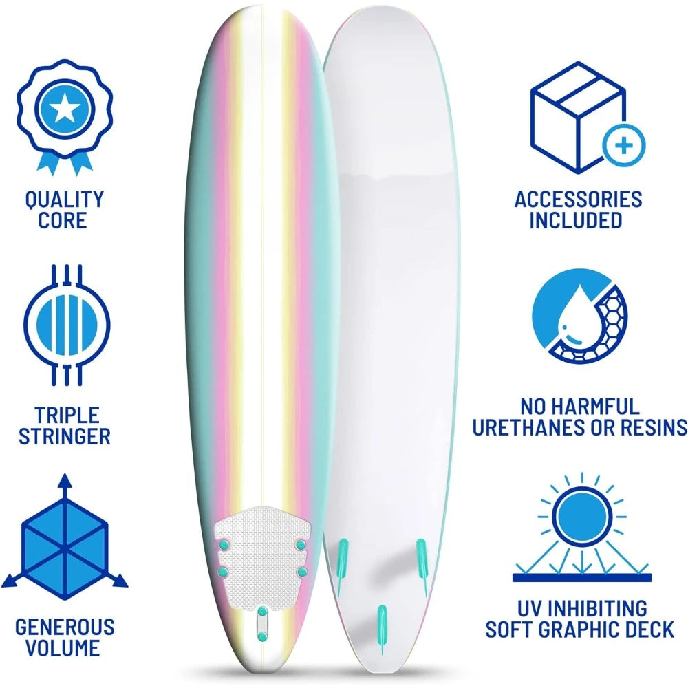 Underwater Classic Soft Top Foam Surfboard