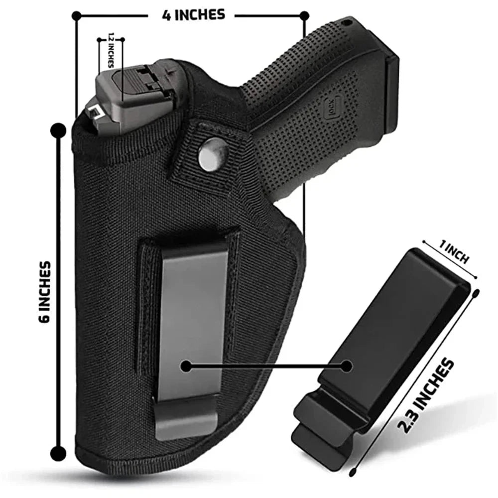 Outdoor Tactical Hunting Holster Nylon Concealed Gun Pouch for Glock Sig Sauer Beretta Kahr IWB General Tactical Equipment