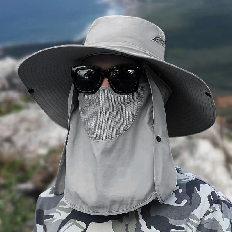 Fishing Hat with Mask Sun Protection