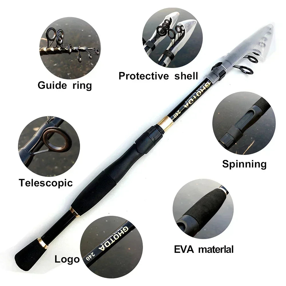 Fishing Rod and Reel Combo Baitcasting