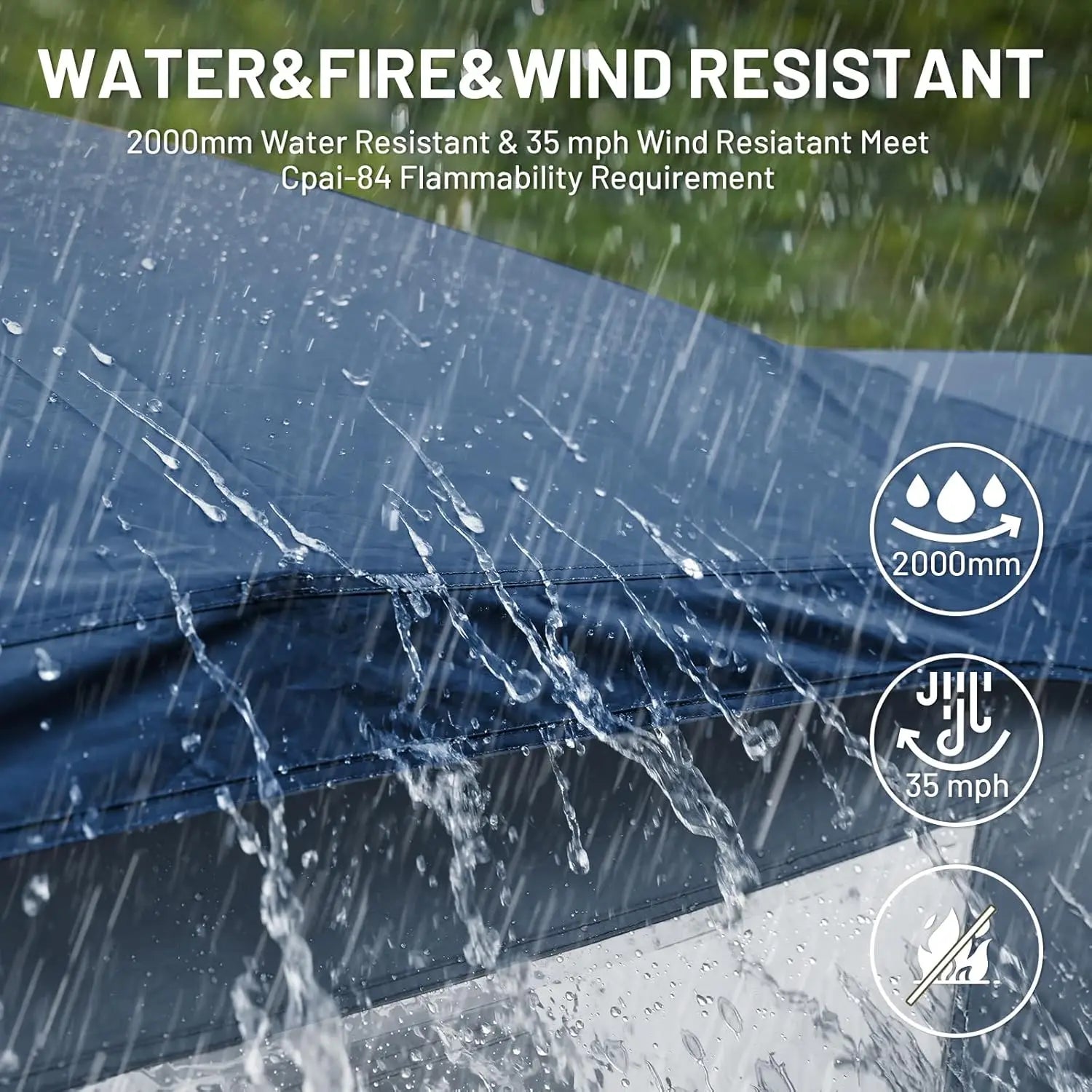 Portable Weather Resistant Camping Tent