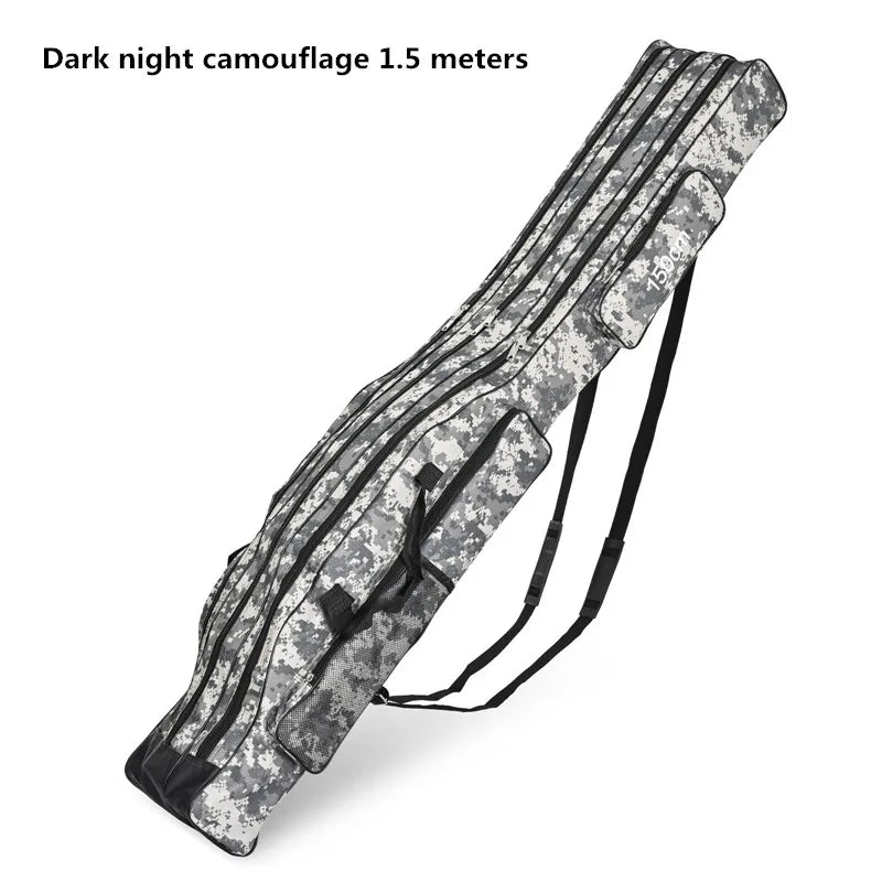 Three-layer Foldable Fishing Rod Bag