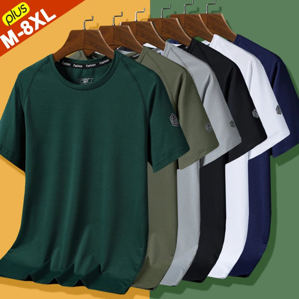 Summer Big Plus Size Men T-Shirts