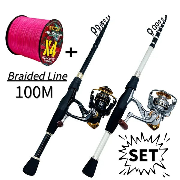 Fishing Rod and Reel Combo Baitcasting