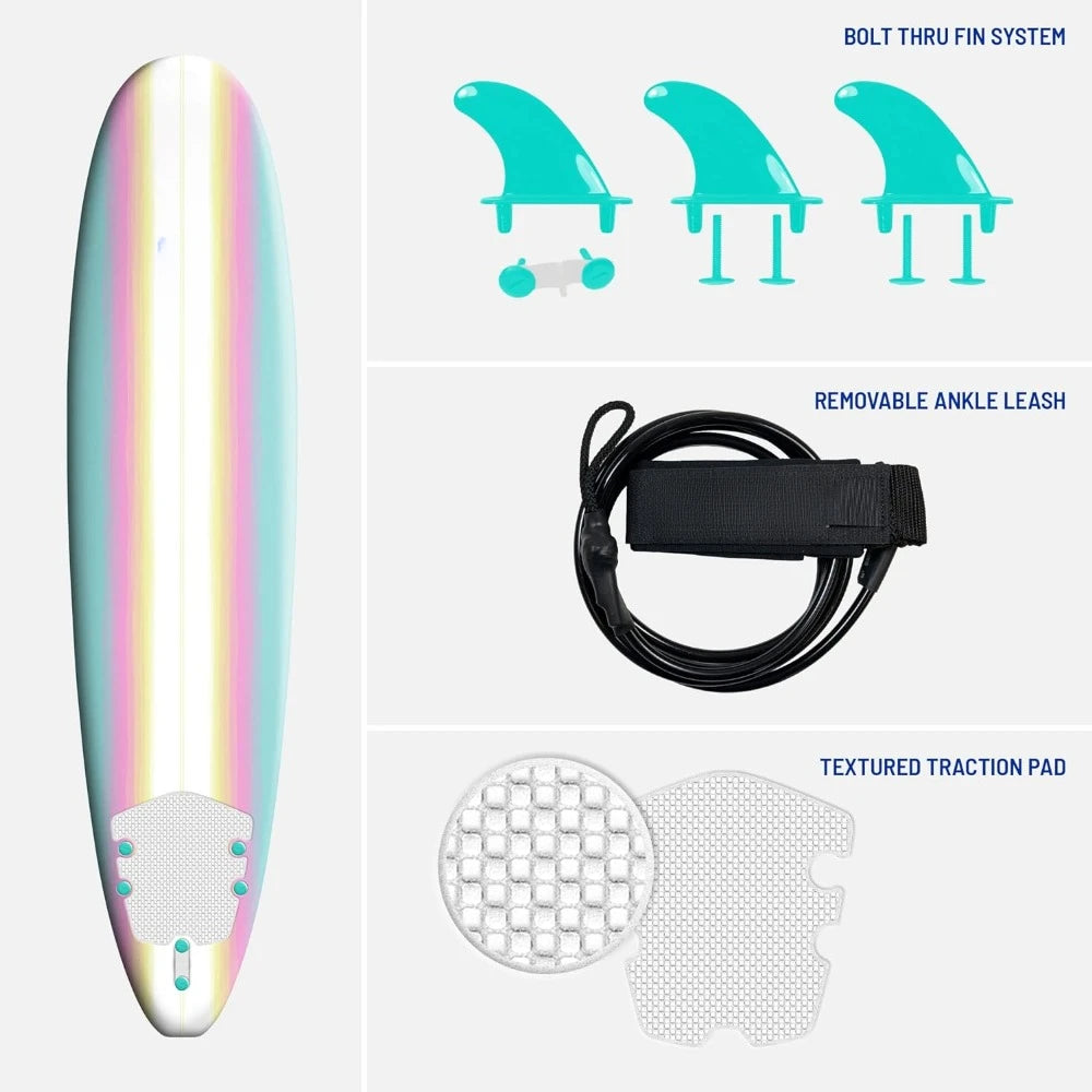 Underwater Classic Soft Top Foam Surfboard