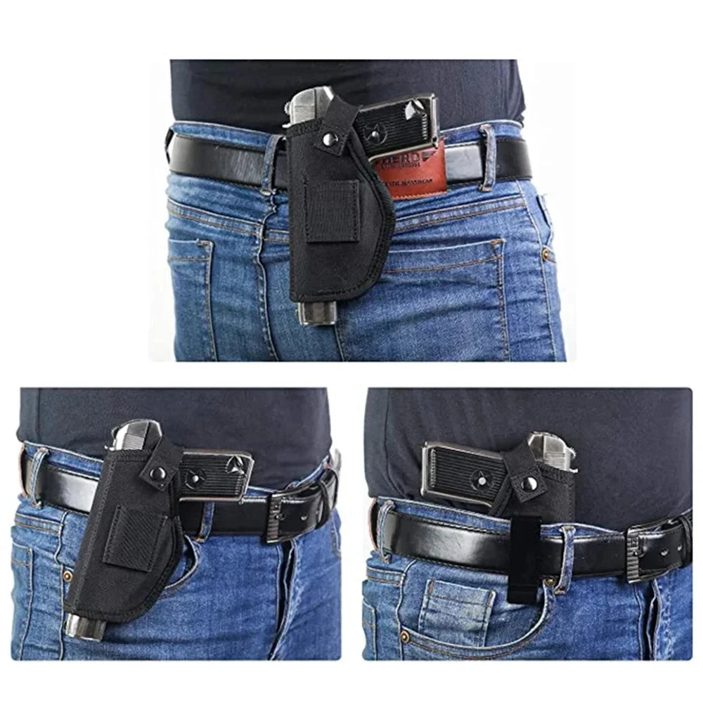 Outdoor Tactical Hunting Holster Nylon Concealed Gun Pouch for Glock Sig Sauer Beretta Kahr IWB General Tactical Equipment