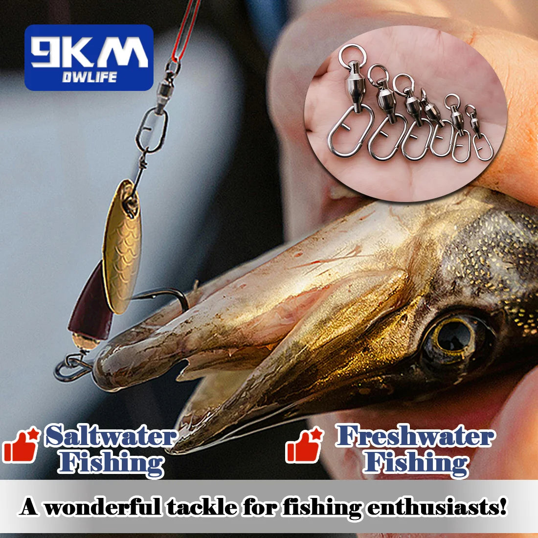 Fishing Swivels Snap Ball Bearing Swivel