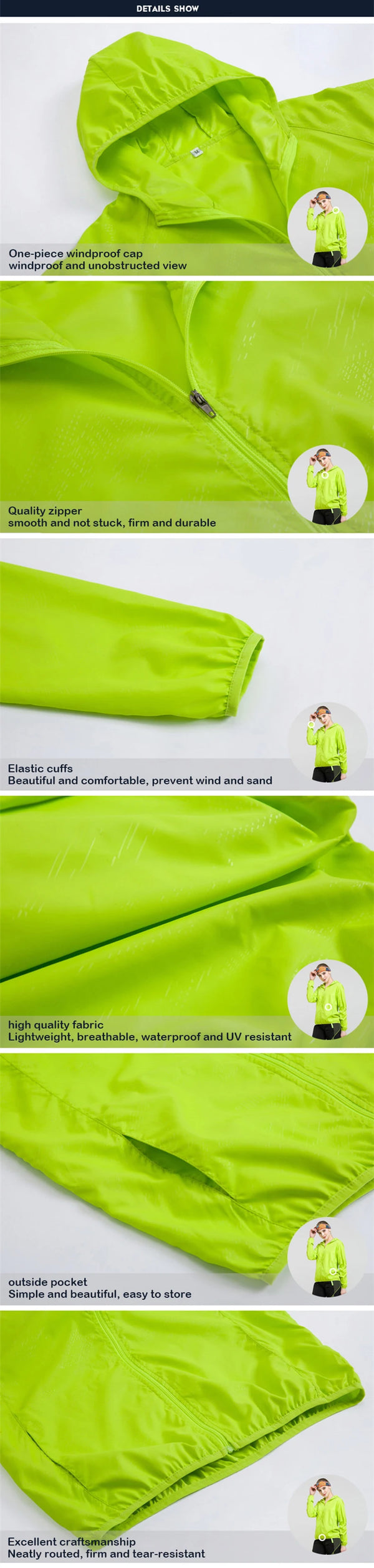 Men Women Waterproof Jacket