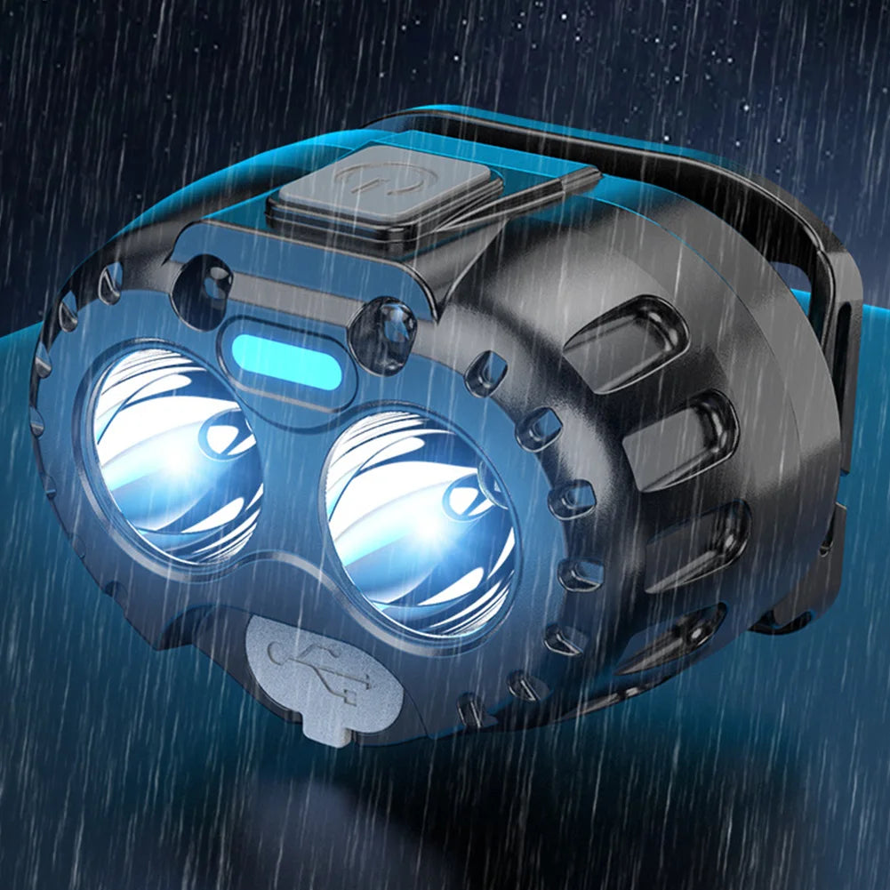 Powerful LED Headlamp IPX4 Waterproof Emergency Head Flashlight