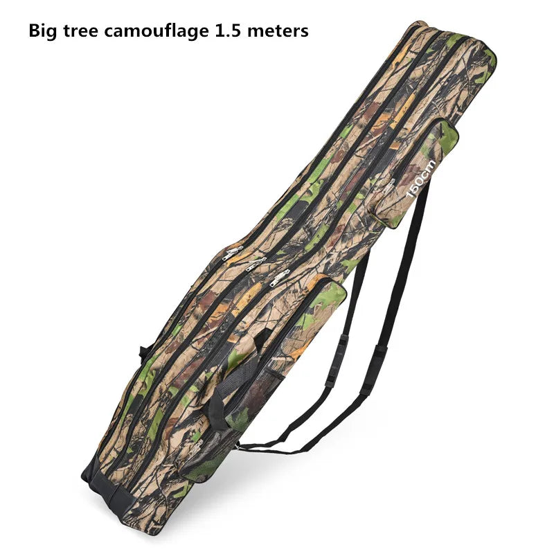 Three-layer Foldable Fishing Rod Bag