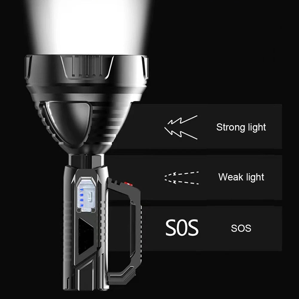 Handheld Spotlight USB Rechargeable Light Torch