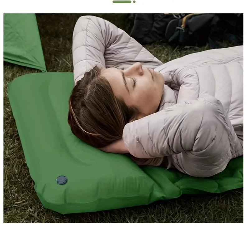 Inflatable Mattress Built-in Outdoor Sleeping Camping Pad