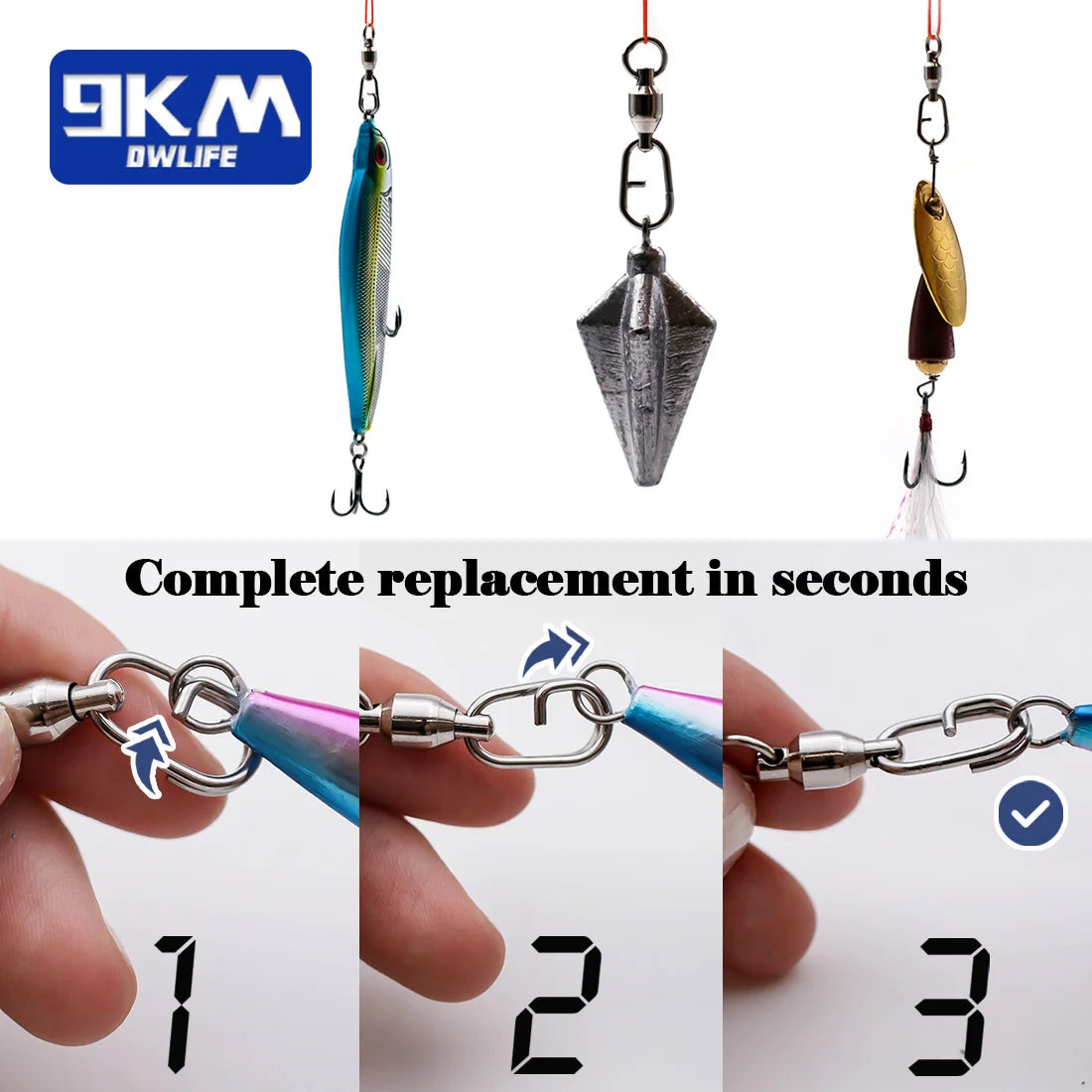 Fishing Swivels Snap Ball Bearing Swivel