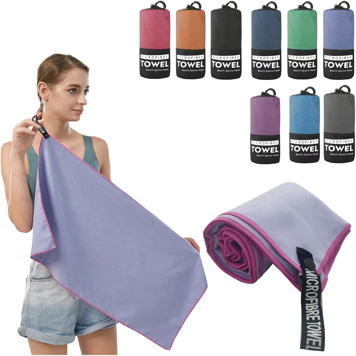 Quick-Drying Camping Hiking Towel 40x80CM