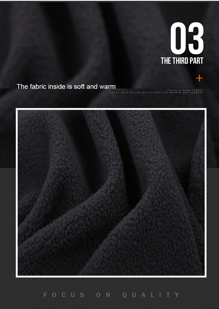 TRVLWEGO Thick Warm Fleece Hiking Pants Men Winter Waterproof Windproof Outdoor Soft Shell Rain Trekking Camping Ski Trousers