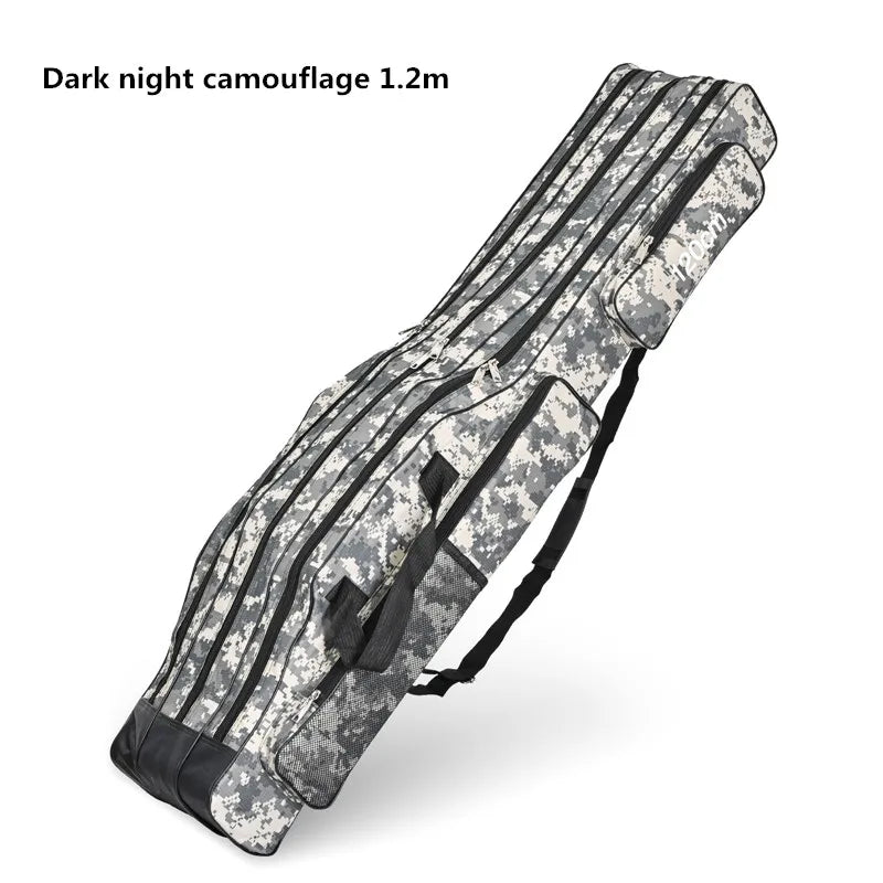 Three-layer Foldable Fishing Rod Bag